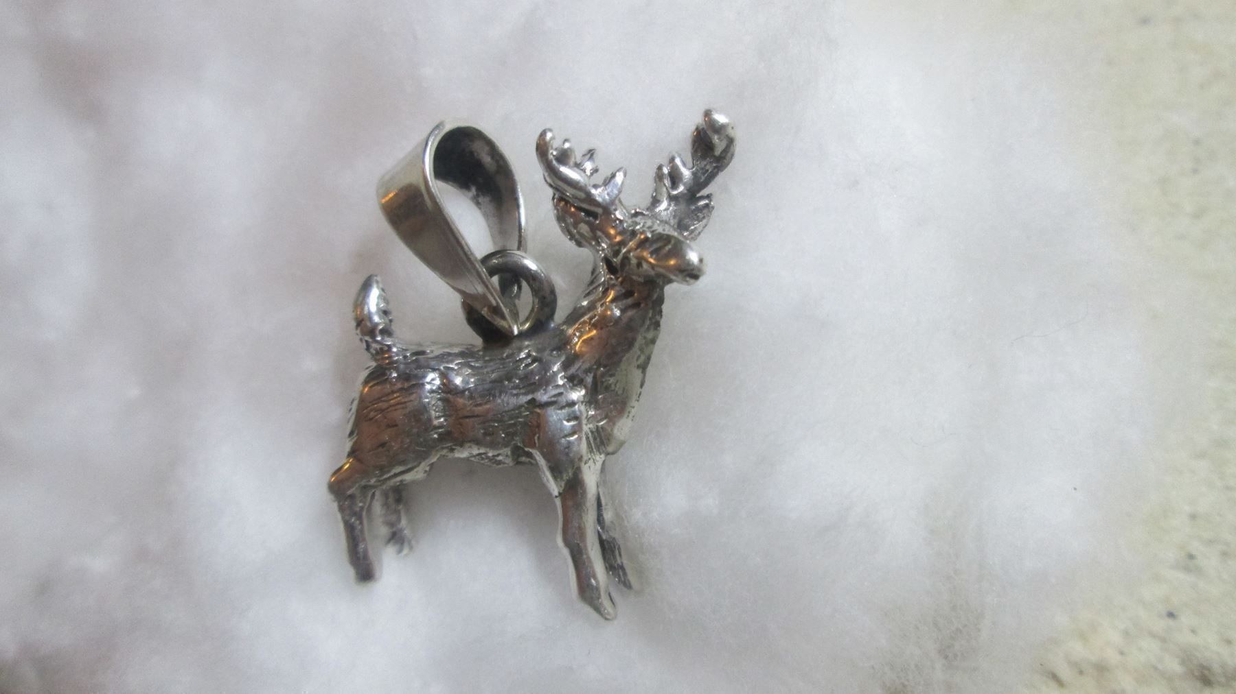 Anhänger: Wundervoller Hirsch mit Geweih 925 er Sterling Silber gestem – Neu (gemäss Beschreibung) aus Drochtersen von Simonchen 3