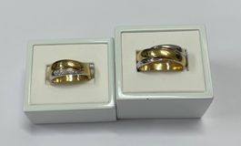 Wunderschöne Trauringe "Super Angebot" 18Kt. Gold Brillanten