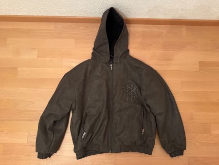 DA BIG M LEATHER JACKET BROWN , Marke: More Money More Love