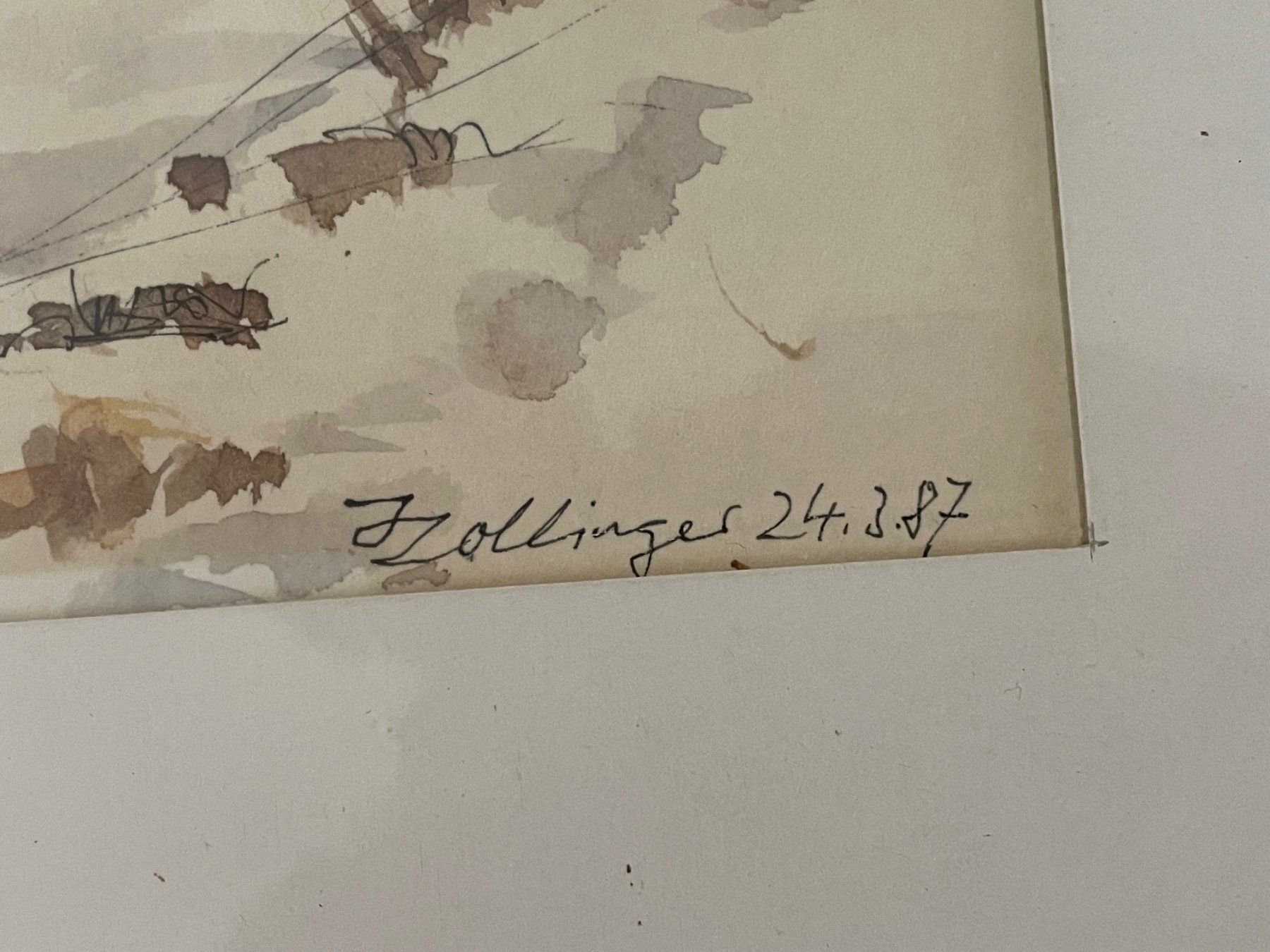 Dipinti: Aquarell von JAKOB ZOLLINGER – Usato da Zürich venduto da Minsky 1