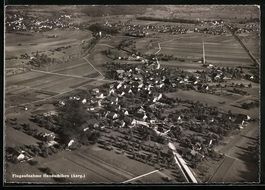 Hendschiken /Aargau, Ortsansicht vom Flu