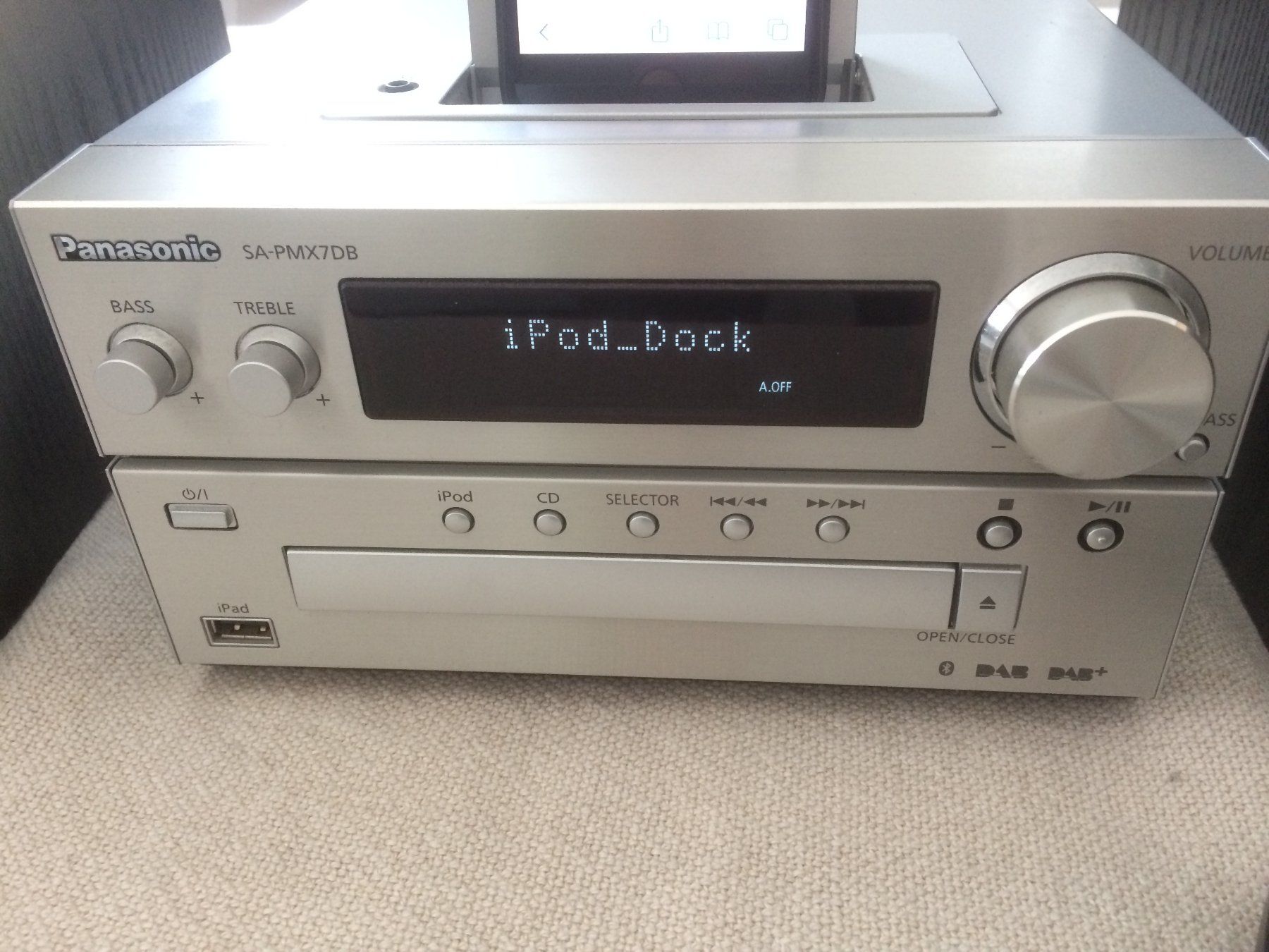 Panasonic Sistemi audio & multimediali: Panasonic SA-PMX7DB stereo – Usato da Fribourg venduto da Werkt 1