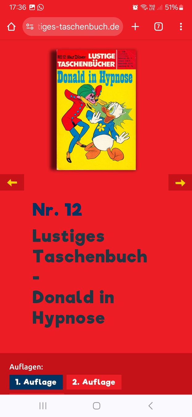 Comics: LTB Nr. 12 / Donald in Hypnose – Gebraucht aus Walenstadt von emynmuil1 3