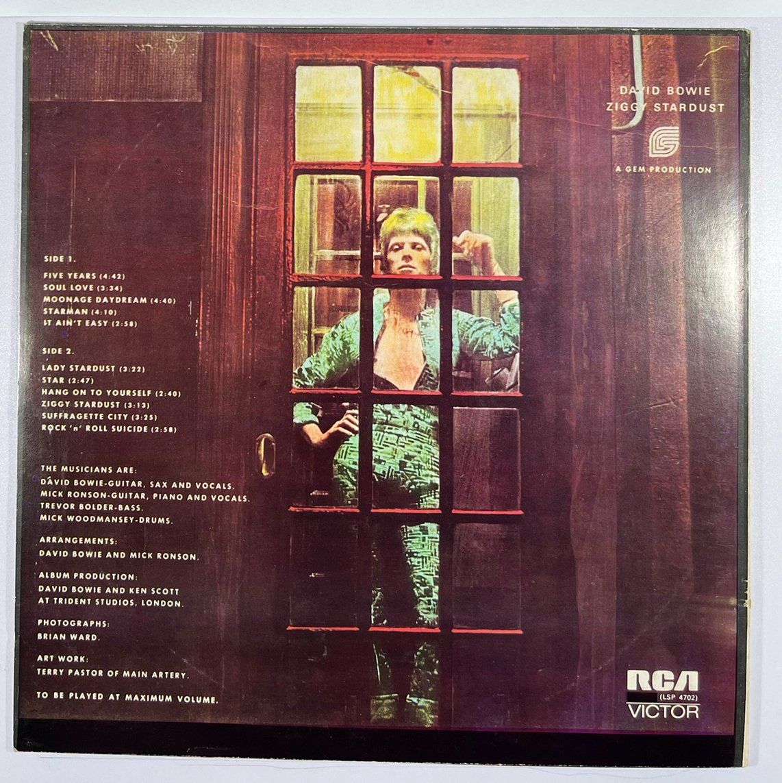 Vinyles: LP: DAVID BOWIE - Ziggy Stardust (1972) – D'occasion à Frenkendorf par Yard-Sale-2000 1