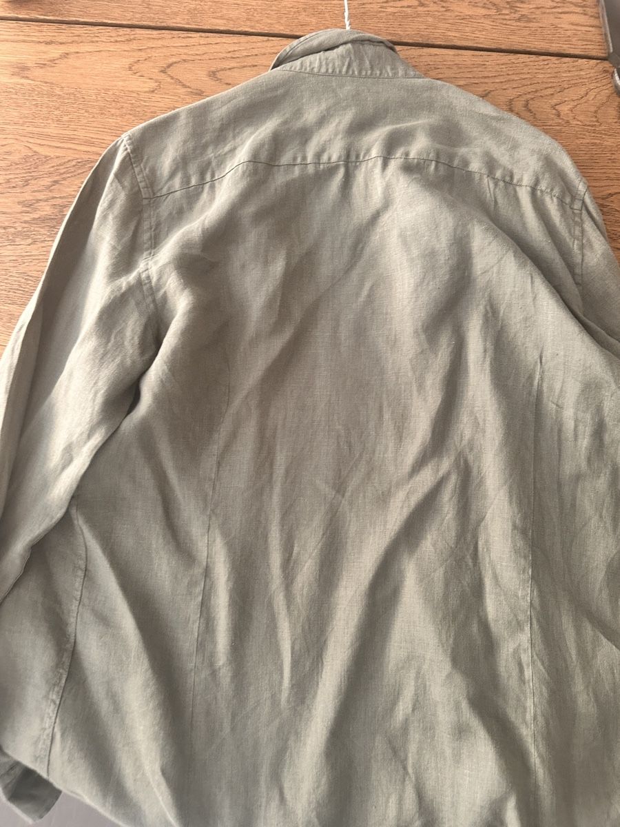 Camicie: Massimo Dutti, Linen Shirt, Green, Size M - Spring! – Usato da Gattikon venduto da 386ComicEmpire 2