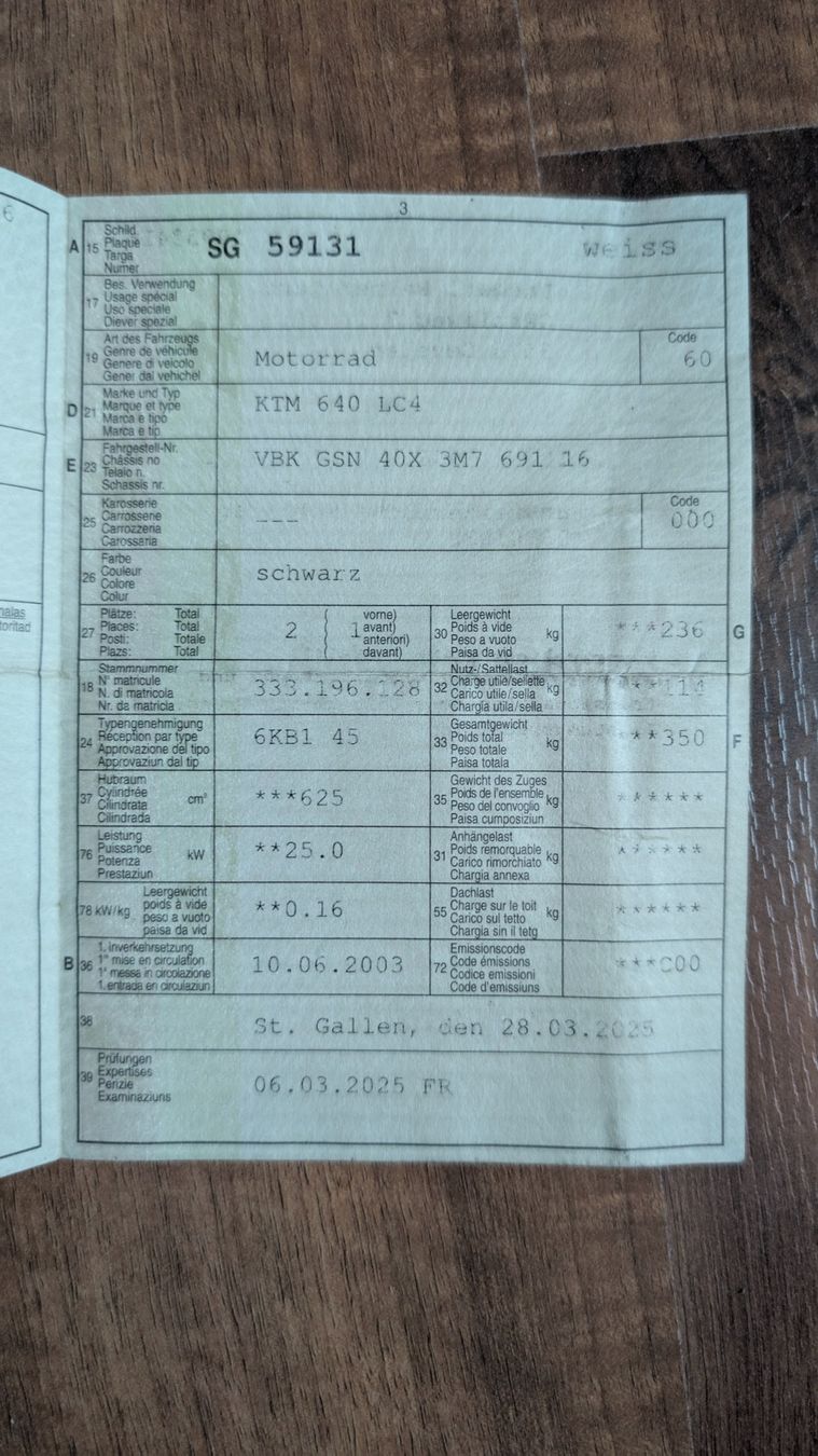 KTM Route: KTM LC4 – D'occasion à Sevelen par pan_nny5 6