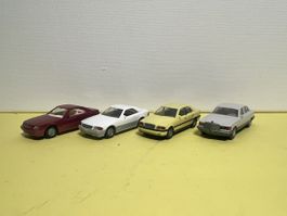 4x Mercedes Old-/Youngtimer in 1/87