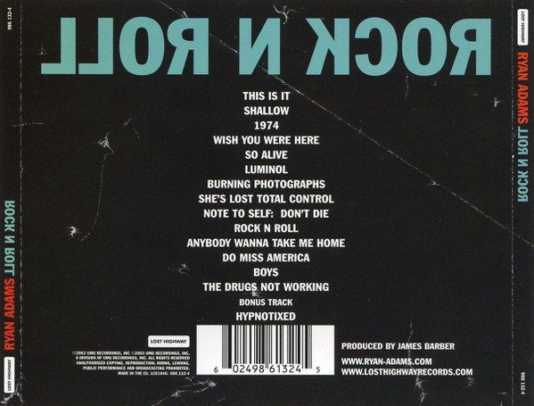 CDs: CD Ryan Adams - Rock'n'roll (2003) – Gebraucht aus Möriken AG von mineralia 1