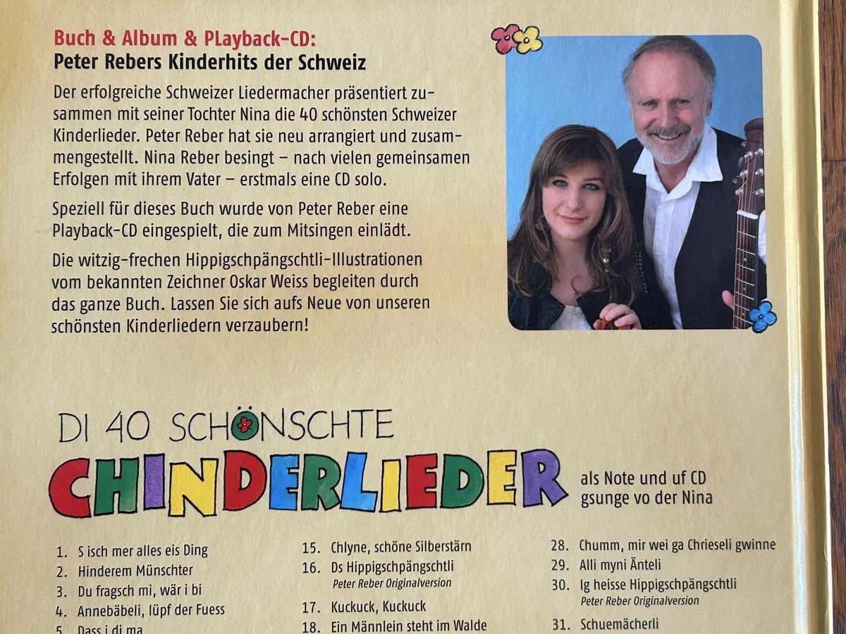 Libri: Peter Reber's Kinderhits mit Noten & Playback-CD  – Usato da Wolhusen venduto da eve_m6cg 3