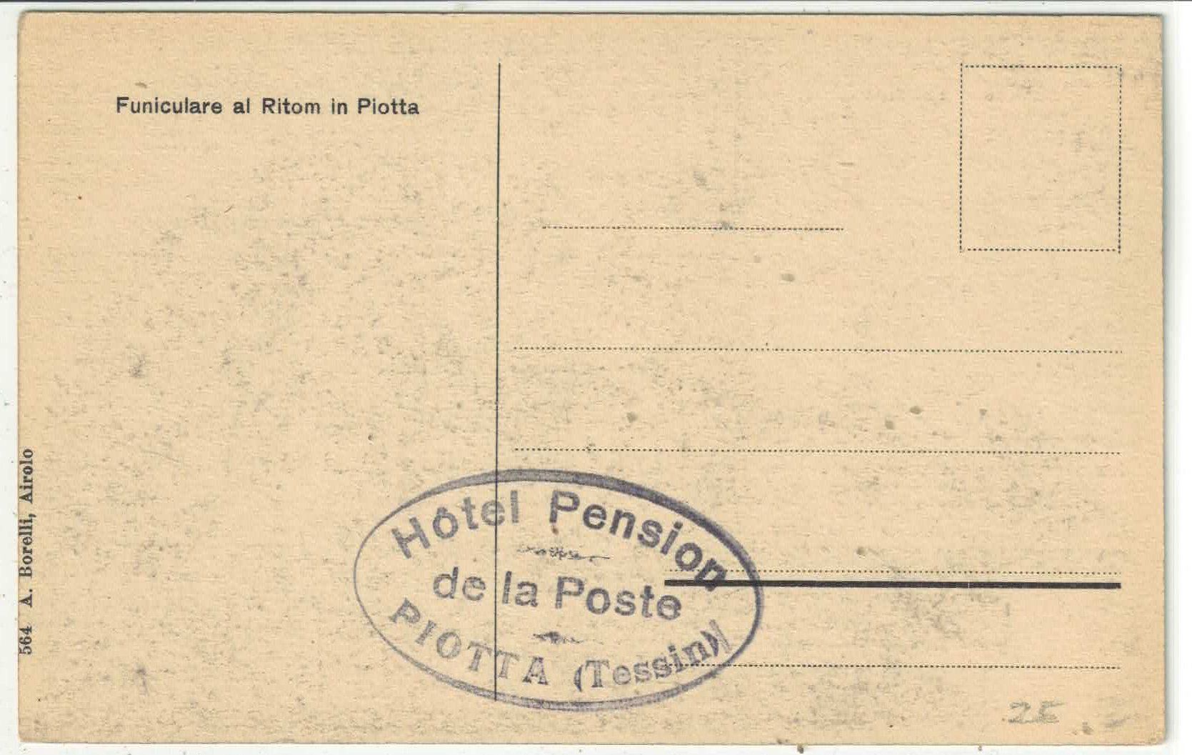 Cartoline postali: Funicilare al Ritom in Piotta – Usato da Ettingen venduto da Kartenplanet 1