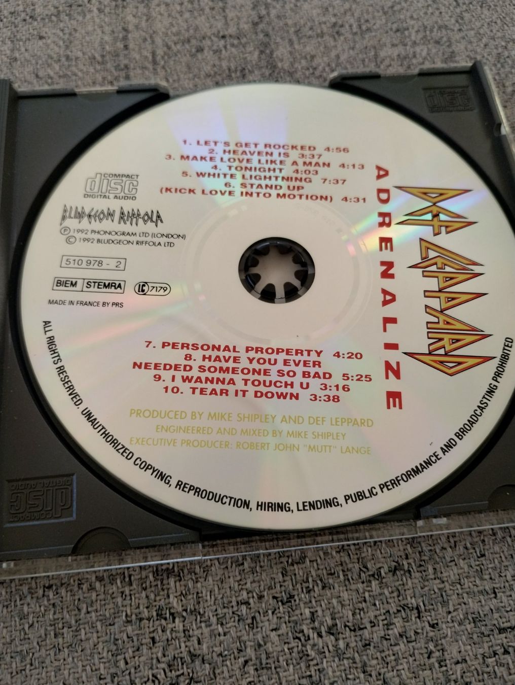 CD: Def Leppard " Adrénalize" – Usato da Lausanne venduto da Martinucci 2