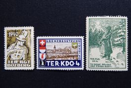 (m833) Territorial-Truppen Wit 1/1 + 17/1 + 35/1 **