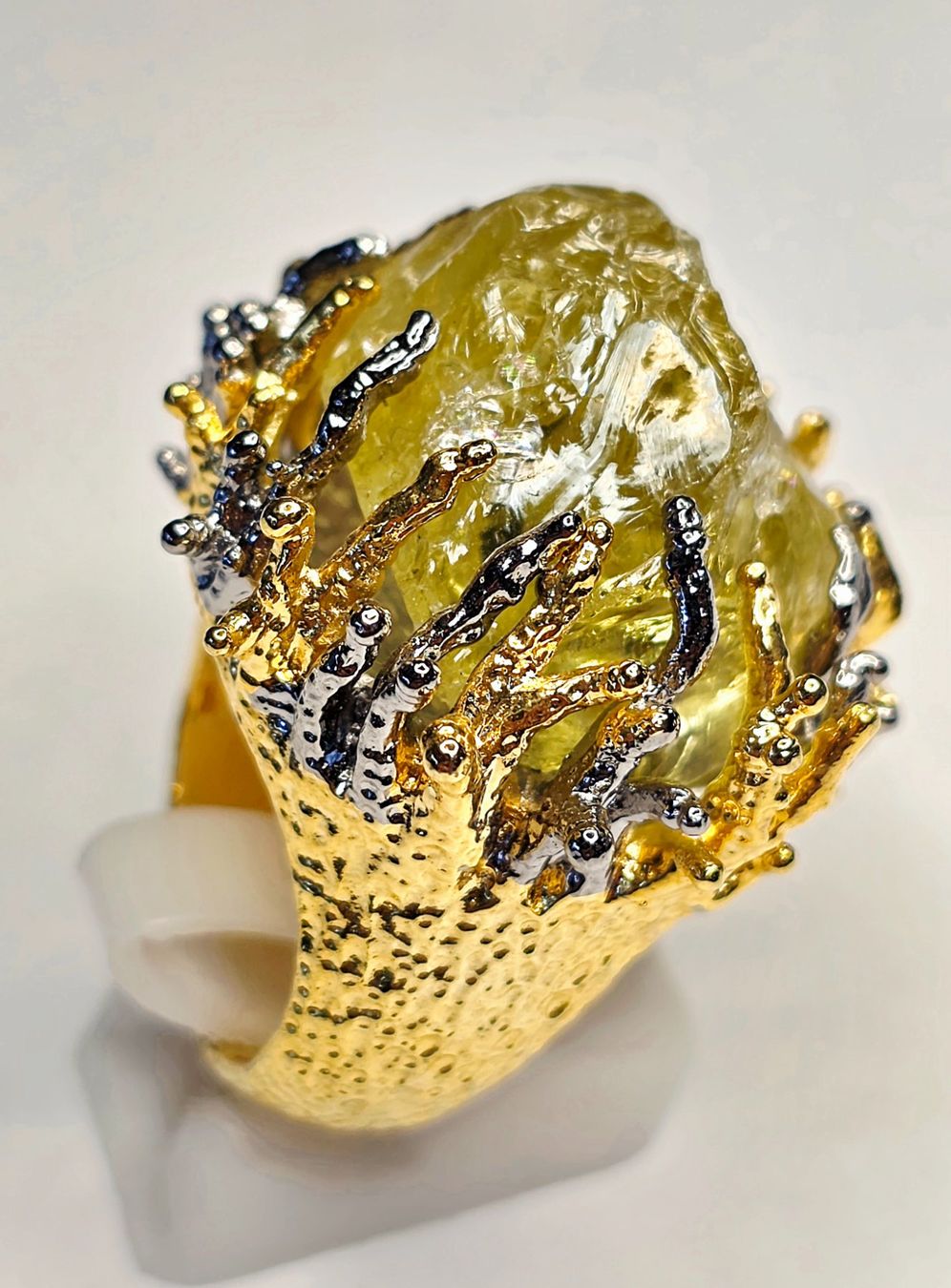 Anelli: Ungeschliffener Peridot Ring – Nuovo (secondo la descrizione) da Zürich venduto da adriben