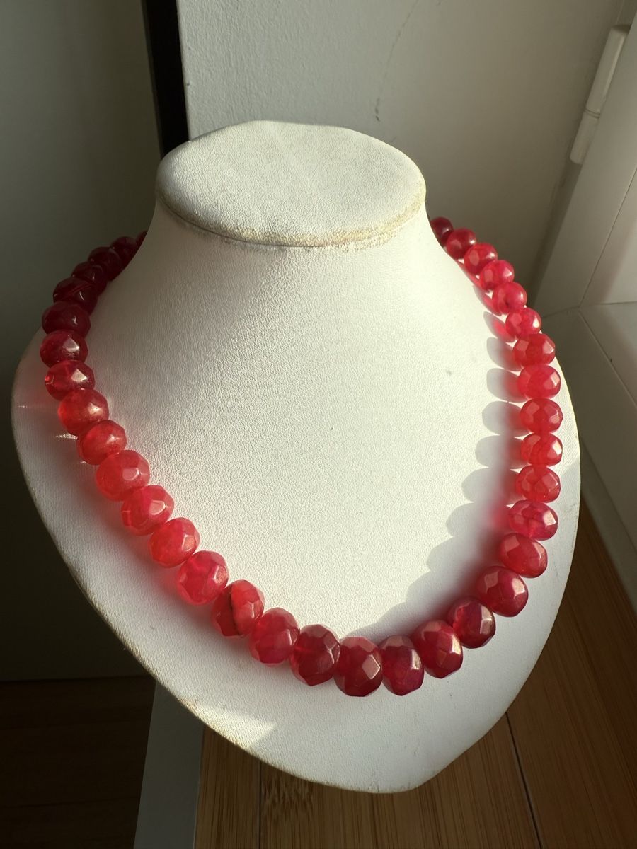 Catenine: Rote Jade Kette NEU – Nuovo e nell'imballaggio originale da Basel venduto da Chili007 1