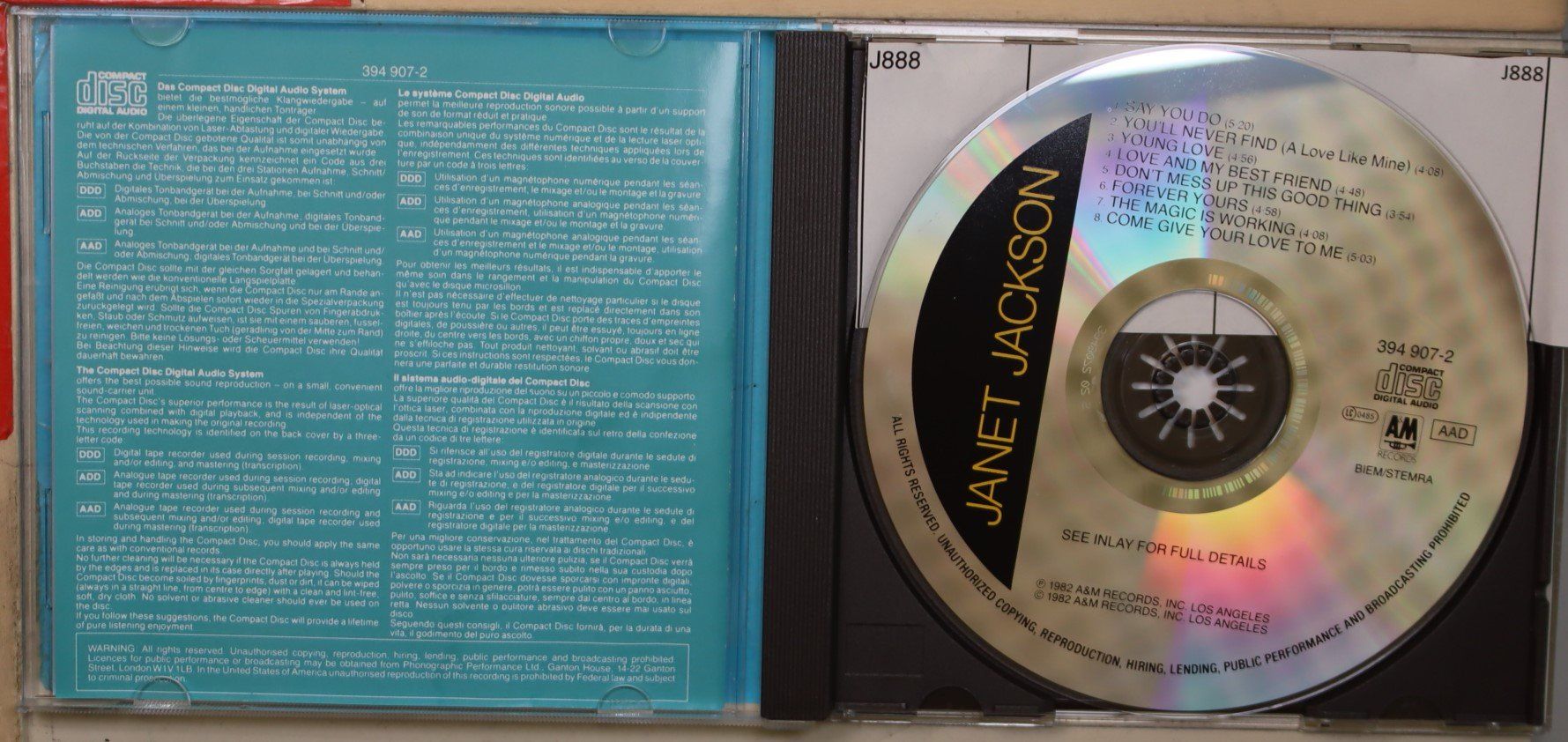 CD: Janet Jackson – Say You Do – Usato da Luzern venduto da CONTENTI 1