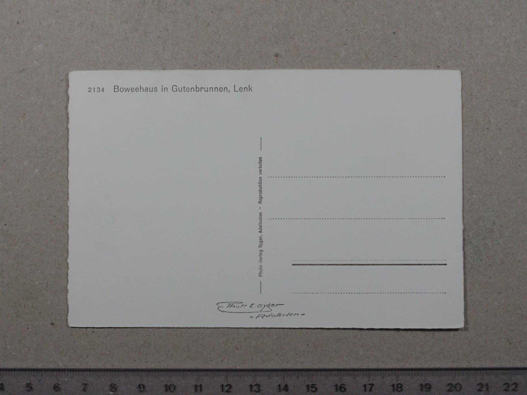 Cartes postales: Gutenbrunnen, Lenk, Boweehaus – D'occasion à Lenzburg par fh1 1