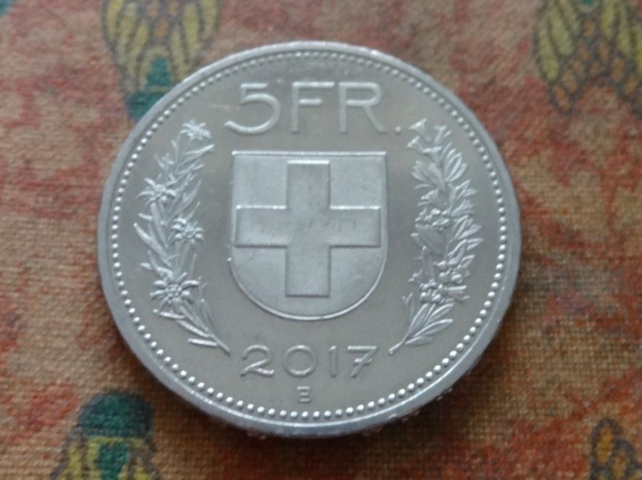 Alle Münzen: 5 Fr. 2017 – Gebraucht aus Romanel-sur-Lausanne von Swift13