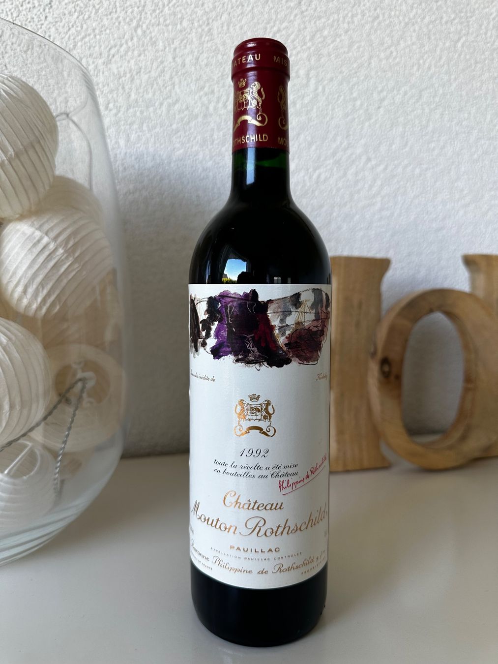 Mouton Rothschild Vino: Château Mouton Rothschild 1992 – Nuovo (secondo la descrizione) da Yens venduto da Rilou80