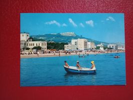AK Italien Silvi Marina Spiaggia Strand Boot stark belebt