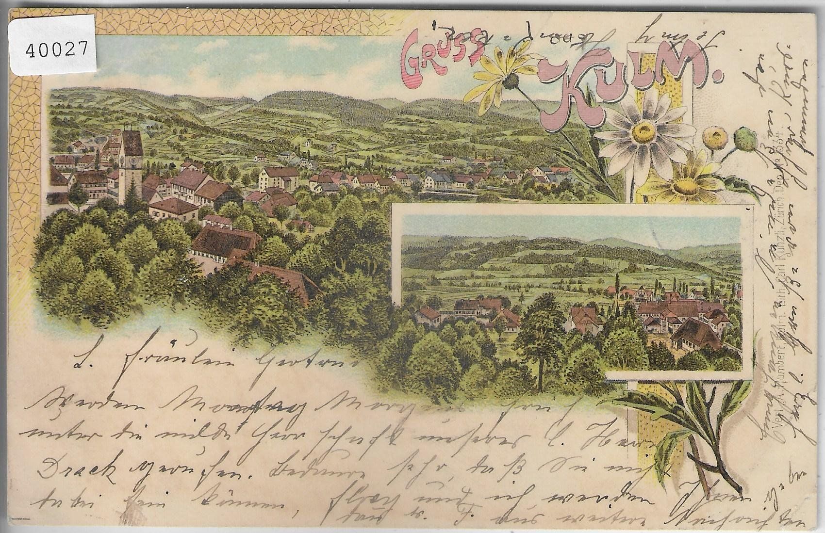 Cartoline postali: Gruss aus Kulm - Litho – Usato da Ettingen venduto da Kartenplanet