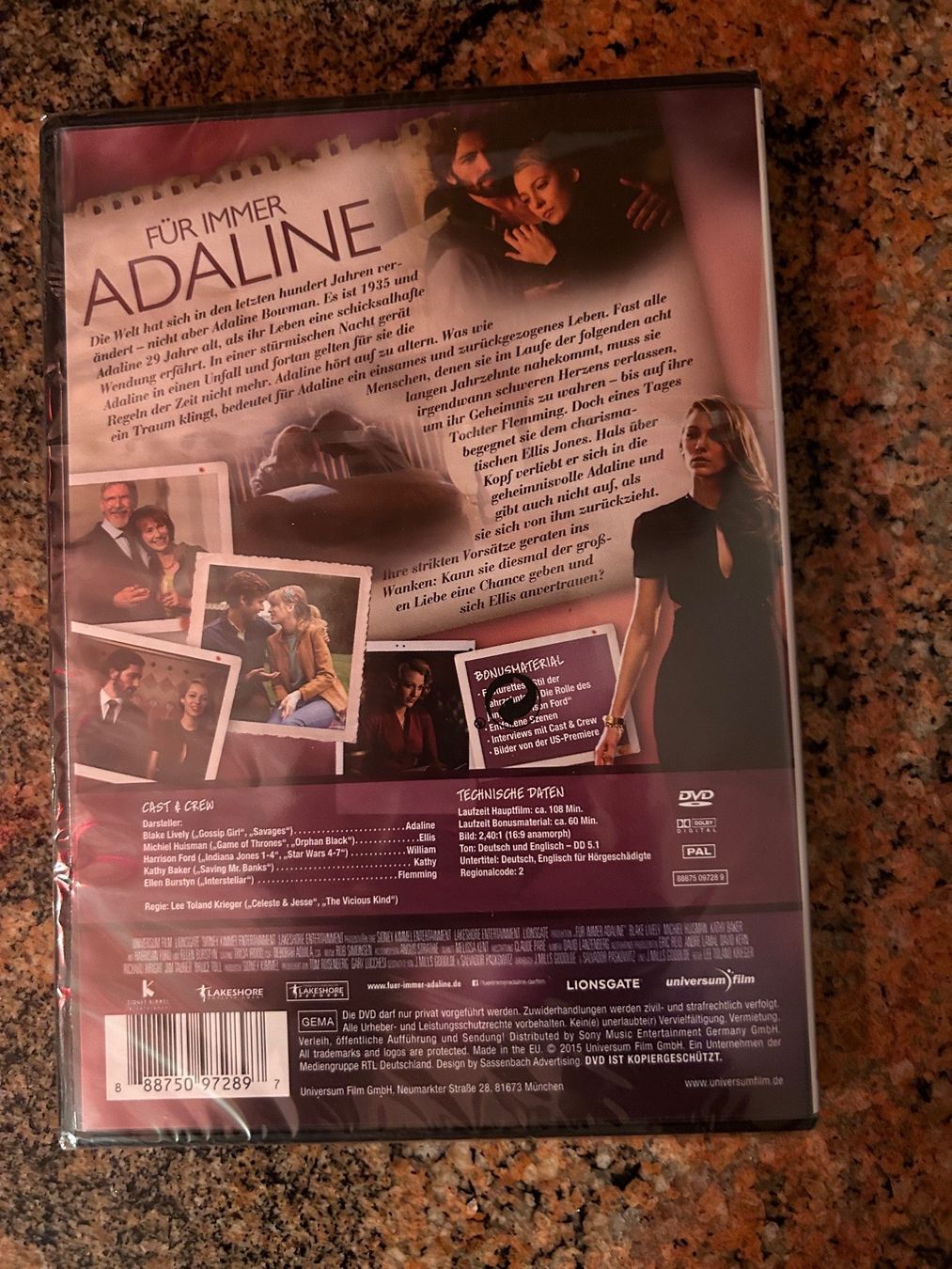 Tutti i DVDs: Für immer Adaline DVD – Nuovo e nell'imballaggio originale da Bern venduto da iva_zwk6 1
