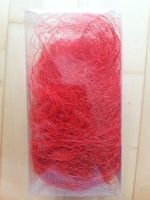 Deko Sisal rot 50 Gramm