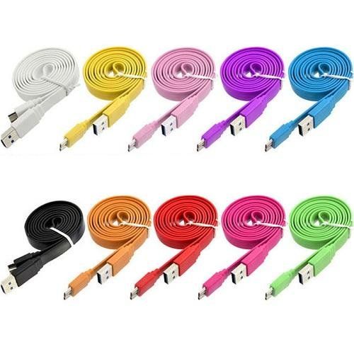 Cavi: microUSB zu USB Kabel, Noodle, flat, 1meter, farbig – Nuovo e nell'imballaggio originale da Ermatingen venduto da rik4rdo