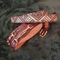 2 Damen Gürtel  C&A Echtleder + Schwarz/Weiss