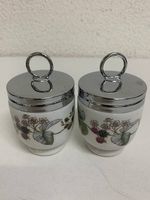 Vintage Royal Worcester Egg Coddler 2er Set Brombeere