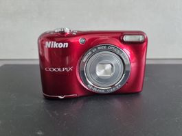 Nikon Coolpix L31 Digitalkamera rot, 16,1 Megapixel
