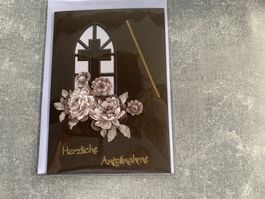 Trauerkarte / Handarbeit