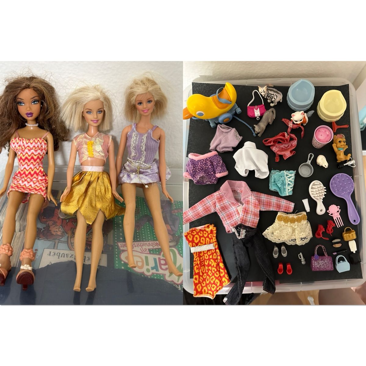 Hasbro Bambole: Barbie Puppen Sammlung mit Kleider und Accessoires – Usato da Wynau venduto da xRahelx