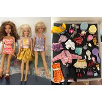 Barbie Puppen Sammlung mit Kleider und Accessoires