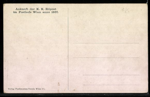 Cartes postales: Wien, Ankunft der Postkutsche im Winter  – D'occasion à Berlin par bartko-reher 1
