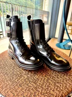 Church's Stiefel Schnürstiefel Grösse 35 Schwarz neu
