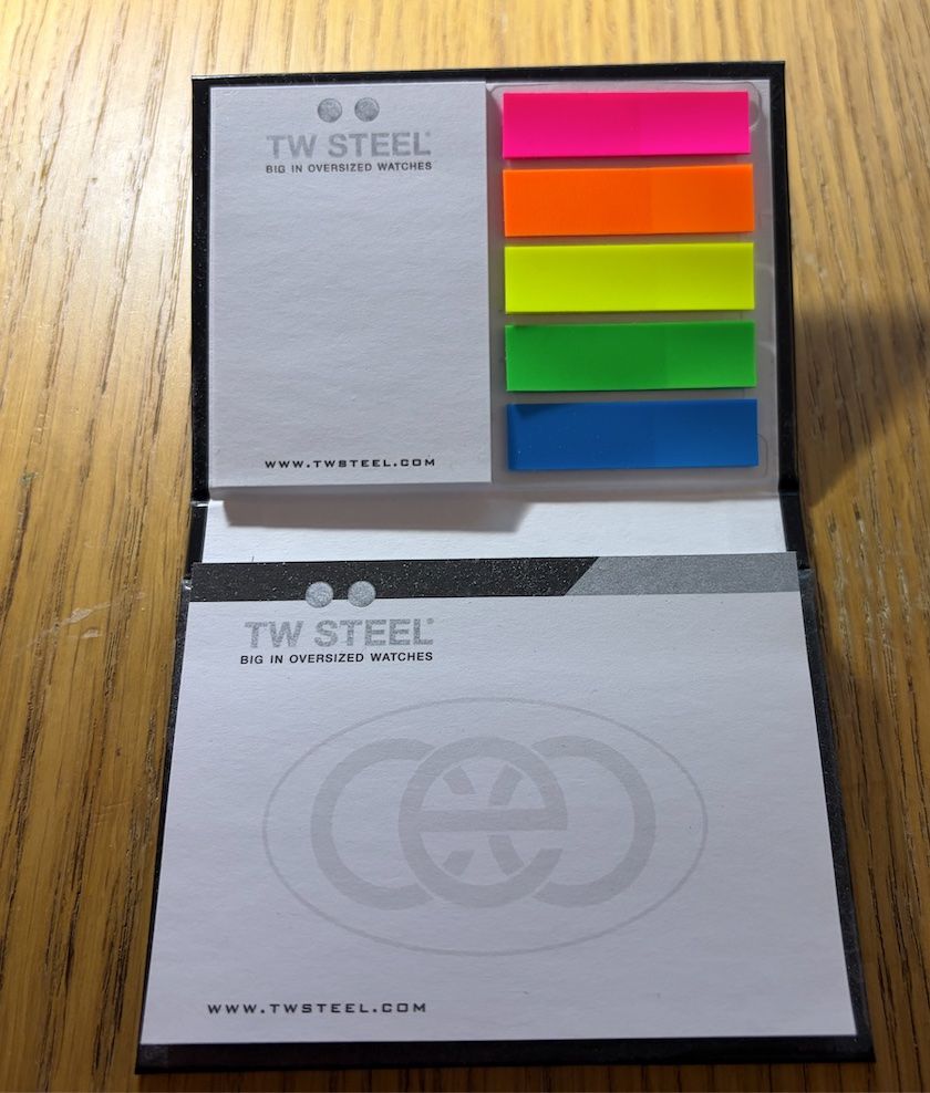 Blocchi: Notizblock Post-it TW Steel (letzte Gelegenheit) – Usato da Baden venduto da Goldbaum 1