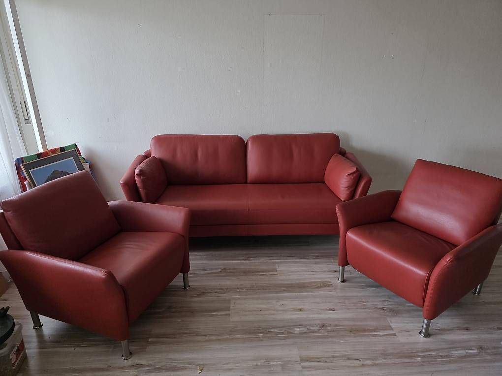 Pfister Sofas: Lederpolstergrupe – D'occasion à Zollikofen par Timmerman1