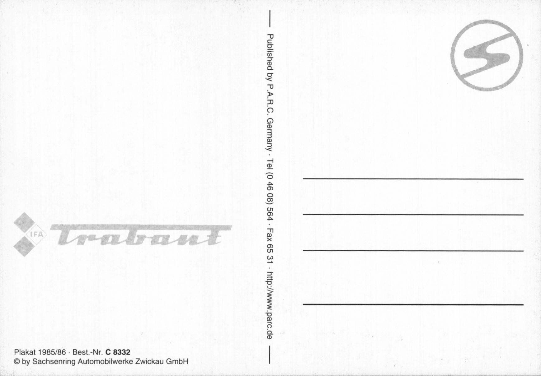 Cartoline postali: Trabant-Postkarte, IFA mobile DDR, Winterlandschaft! – Nuovo (secondo la descrizione) da Luzern venduto da Kartenansicht 1