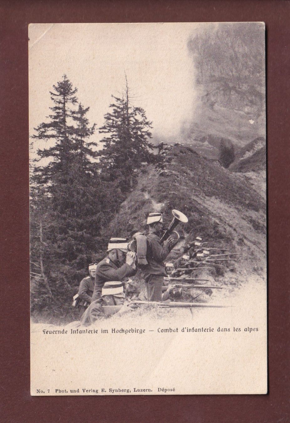 Ansichtskarten: MILITAIRE - Combat d'Infanterie // Eckbug // – Gebraucht aus Pully von nicecards