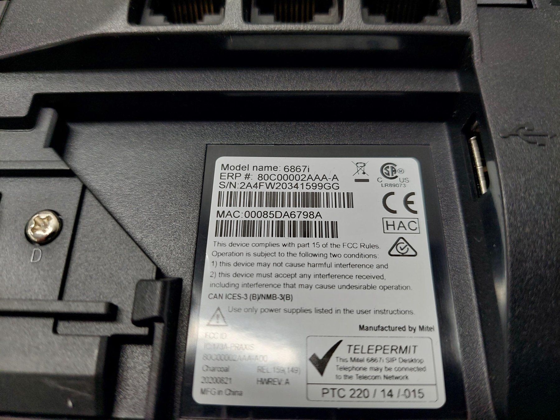 Mitel Telefoni: Mitel 6867 ip Telefon inkl. Erweiterungsmodul – Usato da Cham venduto da Chomer.60 1