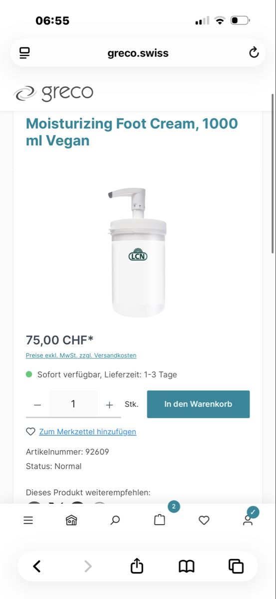Pedicure: LCN Fusscreme und Peeling  – Usato da Kappel am Albis venduto da Kitty1991 1