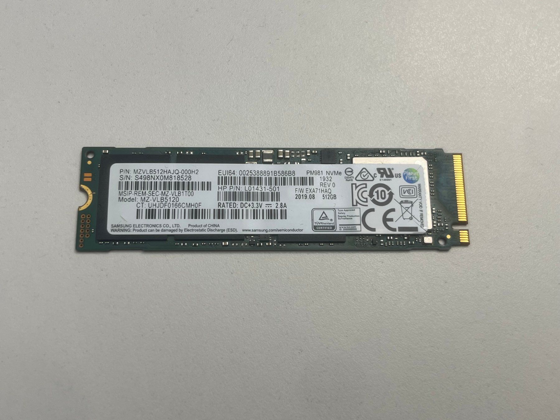 Harddisks: 512GB M.2 SSD – Gebraucht aus Aarberg von DagobertMacDuck