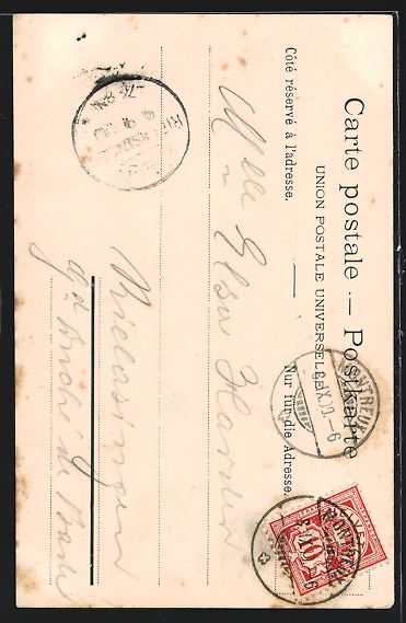 Cartoline postali: AK Territêt-Glion, Chemin de Fer, 1900 – Usato da Berlin venduto da bartko-reher 1