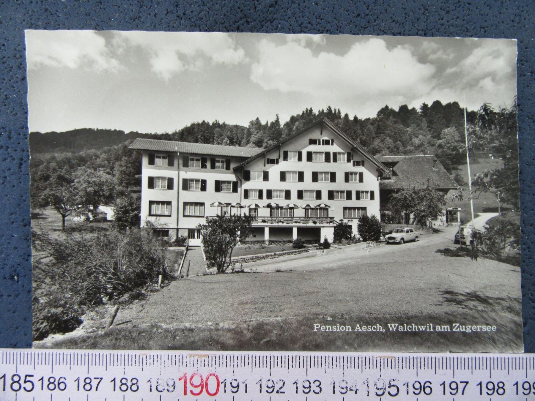 Cartoline postali: WALCHWIL ZUGERSEE PENSION AESCH OLDTIMER AUTO – Usato da Ettingen venduto da Hausi4711