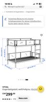 VITVAL Etagenbett Gestell weiss/hellgrau 90x200cm
