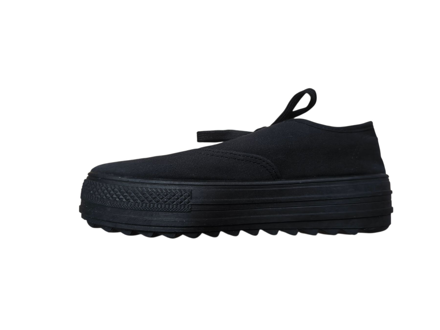 Scarpe da donna: Schwarze Stoffschuhe mit Plateau, Grösse 38 - Emo, Gothic – Nuovo (secondo la descrizione) da Gettnau venduto da Immortal_ 2