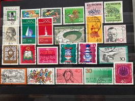 BRD Lot verschiedene gestempelte Briefmarken aus 1972