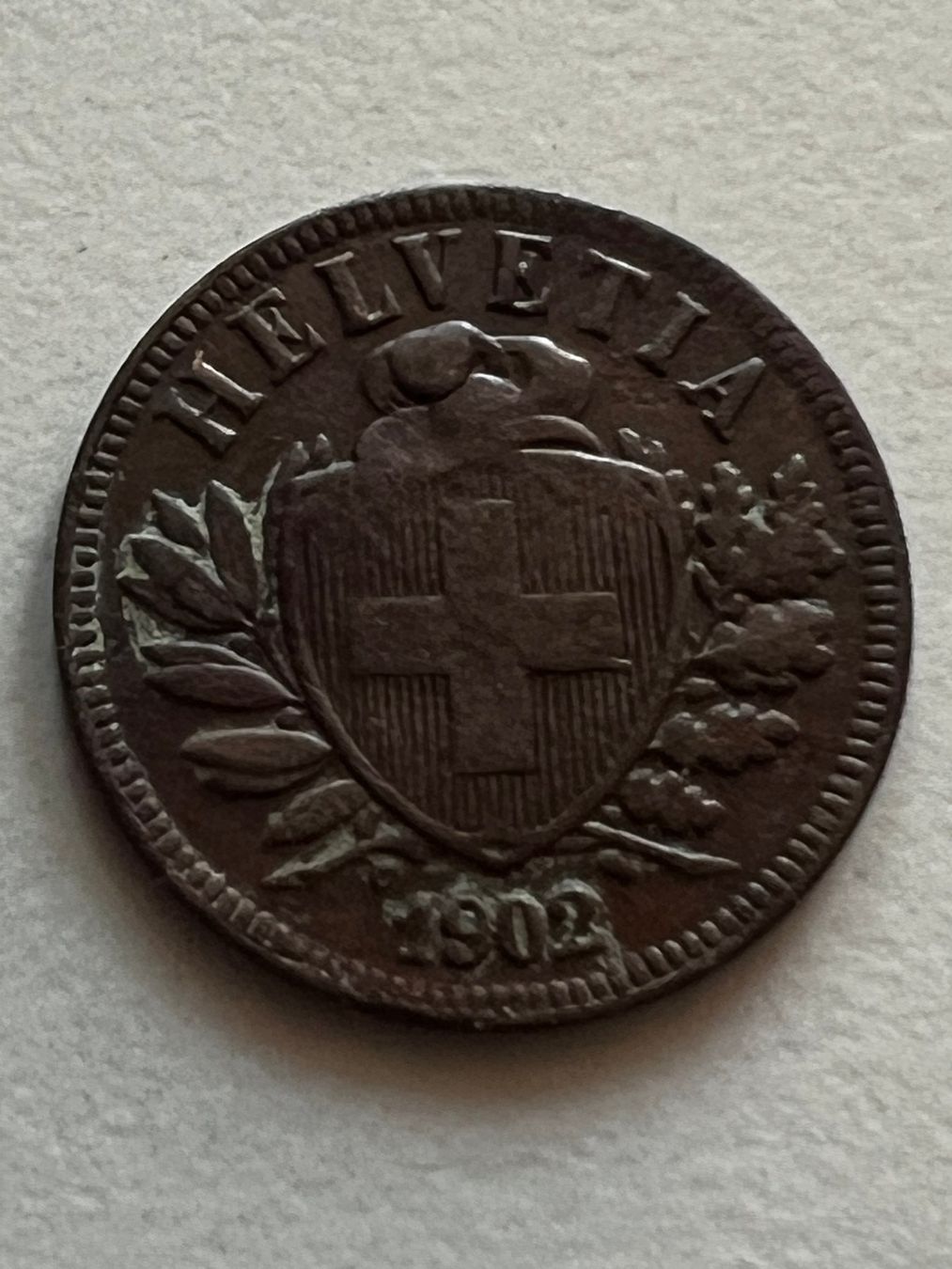 Alle Münzen: 2 Rp. 1902 – Gebraucht aus Schötz von Odpa