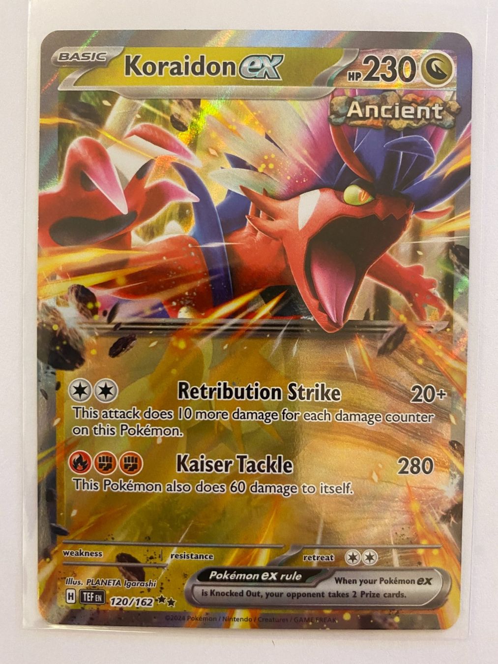 Pokémon Carte collezionabili: Pokemon Koraidon EX 120/162 Temporal Forces EN – Nuovo (secondo la descrizione) da Weingarten-Kalthäusern venduto da McGmavlo