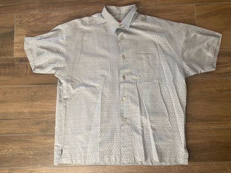 Signum Herren Hemd kurzarm grau glänzend Gr. XL